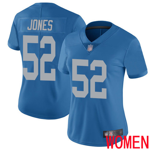 Detroit Lions Limited Blue Women Christian Jones Alternate Jersey NFL Football #52 Vapor Untouchable->women nfl jersey->Women Jersey